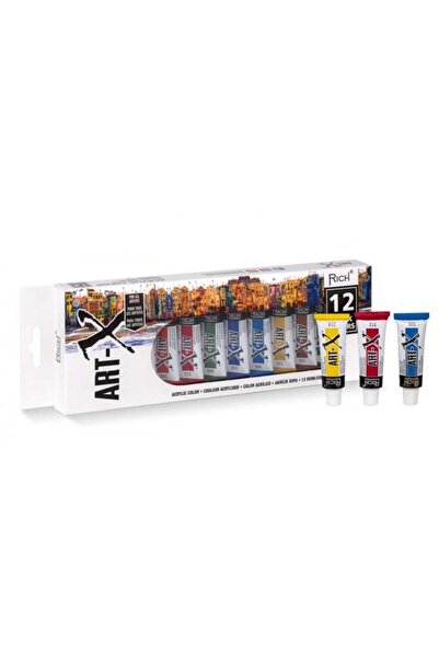 tuvval Rich Art-X 12 Ml 12 Renk Tüp Akrilik Boya
