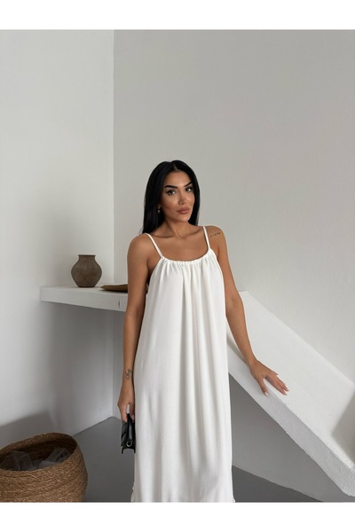 Ekim Store Ежедневна макси рокля с деколте и без презрамки
