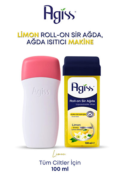 AGISS Kuru Tipleri Için,4 Hafta Etkili, Ağda Seti,limon Roll-on Sir Ağda,sir Ağda Isıtıcı Makine