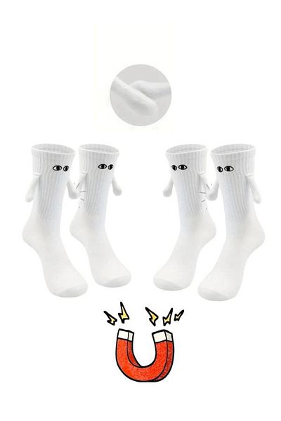 Bellanora 2 Pairs of Magnetic Socks for Holding Hands with Your Best Friend