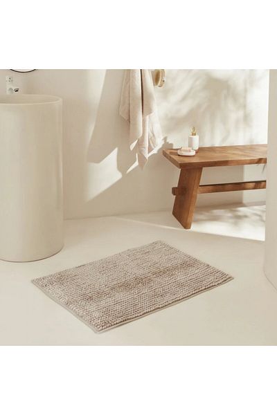 Karaca Home Jules Makarna Badezimmermatte Beige 60x90 cm