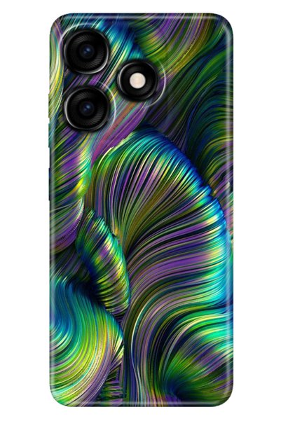 casetube حافظة Tecno Spark 10 4G - 10C ذات رسم خاص ملون من السيليكون الهولوغر...