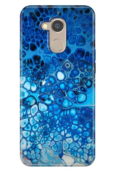 EGSTECH جراب متوافق مع General Mobile GM 8 منقوش من السيليكون الملون TPU UV D...
