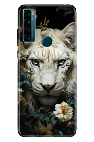 EGSTECH Tcl 20 Se Case Printed Silicone Colorful Illustrated Back Cover Lion
