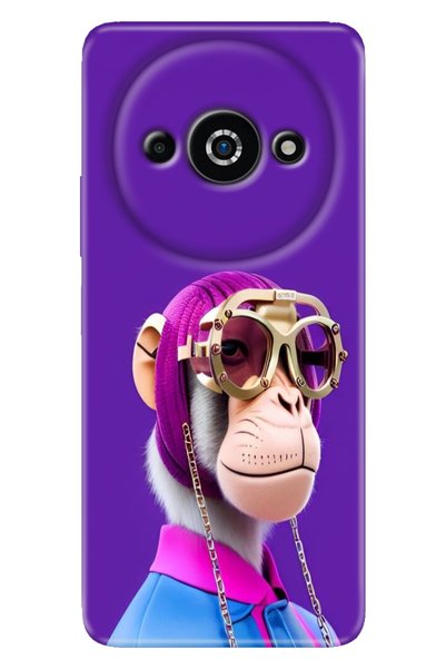 casetube جراب Xiaomi Poco C61 بتصميم قرد سيليكون مطبوع