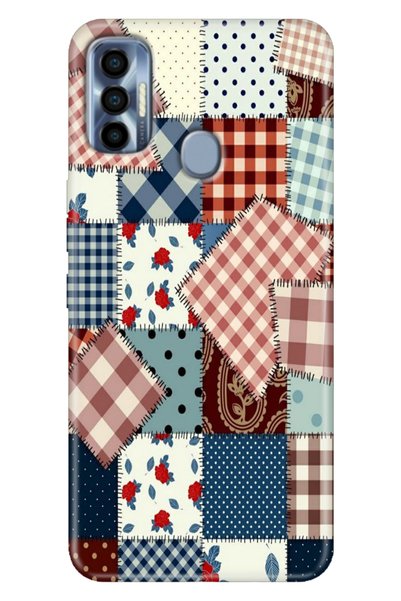 EGSTECH Tecno Spark 7 Pro Case Colorful Silicone Patch