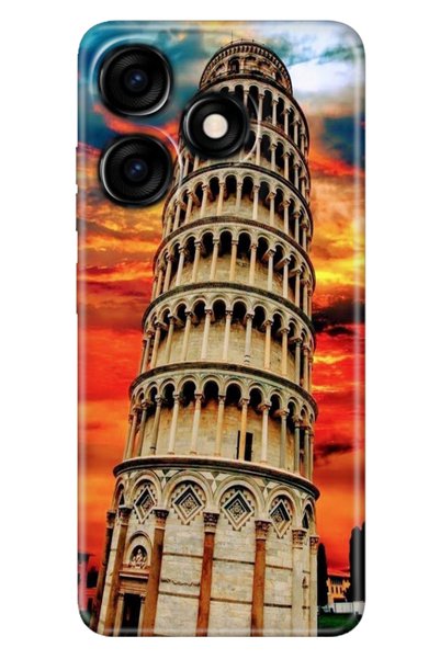 EGSTECH حافظة Tecno Spark 10 4G - 10C ذات اللون المخصص والرسم المرن من السيلي...