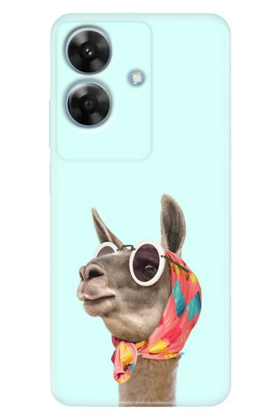 EGSTECH حافظة Realme Note 60 4G ملونة بتصميم مطبوع نمطًا منقوشة باللون الرمادي