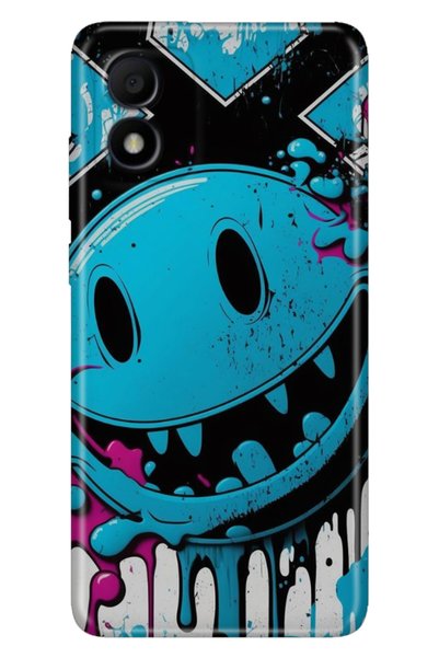 EGSTECH Tcl 303 Case Silicone Colorful Phone Case Vintage Wall