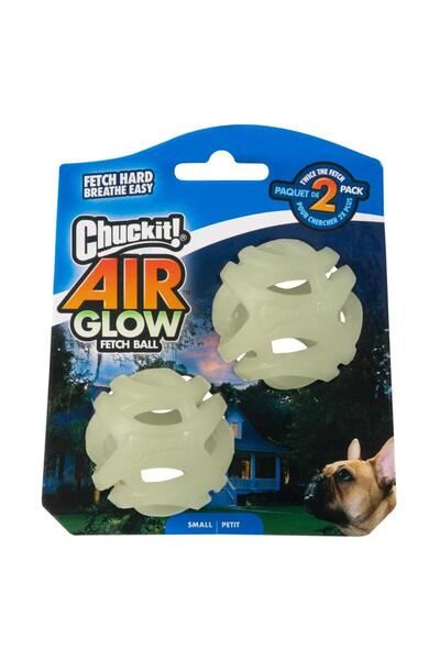 Chuckit ! Max Glow Air Fetch Gece Parlayan 2 Li Köpek Oyun Topu Küçük Boy 5 Cm