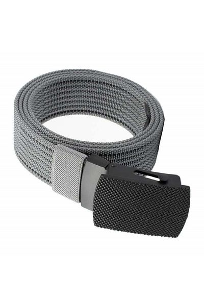 PUFO Curea bărbătească Pufo Casual Fit 3,8 x 120 cm, cataramă metalică, gri