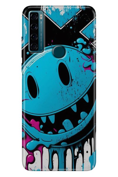 EGSTECH Tcl 20 Se Case Printed Silicone Colorful Illustrated Back Cover Vinta...