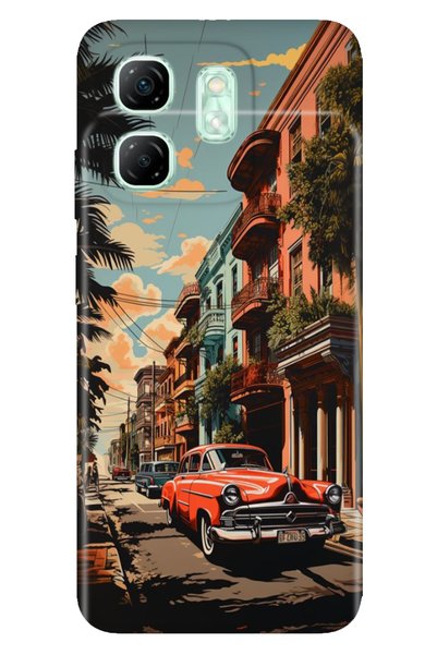casetube Infinix Hot 50i - حافظة سمارت 9 ملونة من مادة TPU UV B مطبوع من السي...