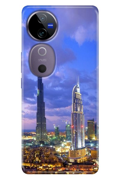 casetube جراب Vivo V40 من السيليكون المرن ذو الطابع المزخرف دبي