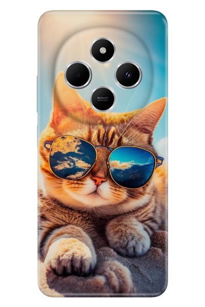 EGSTECH Xiaomi Redmi 14C Case Colorful Patterned Print Design Cat