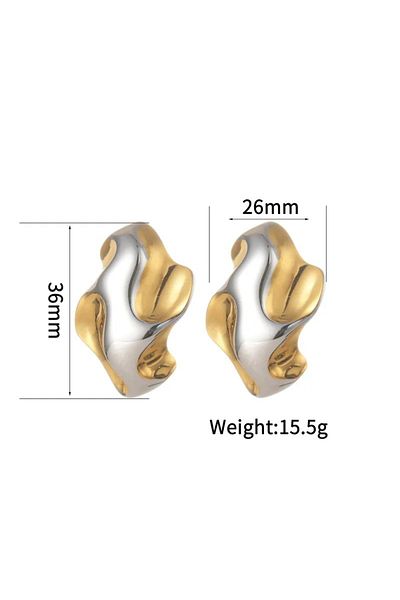 SIC MODA Cercei Bicolor Inox Sic Moda 6028