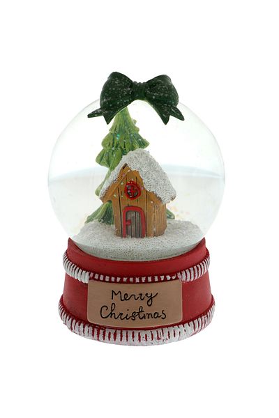 GiftExpress Snow globe with house lighting