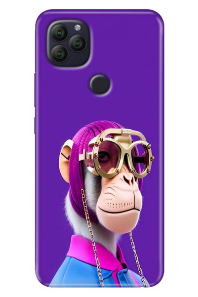EGSTECH General Mobile Gm 22 - 22S Case Patterned Rubber Silicone Monkey