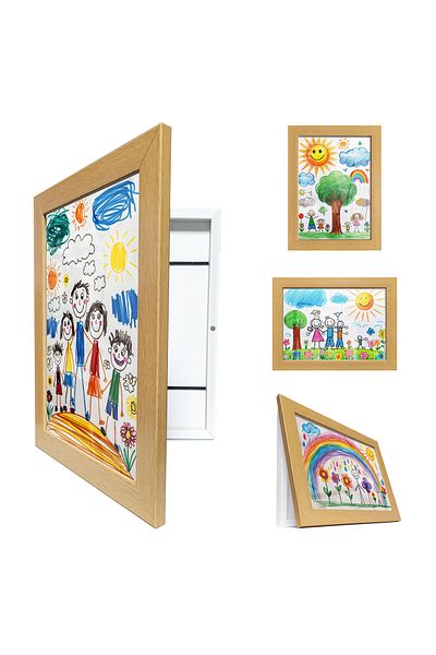 Premiore A4 Children's Art Painting Frame Folding Storage Picture Easy to Change Magnetic Foldable