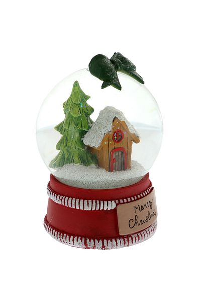 GiftExpress Snow globe with house lighting