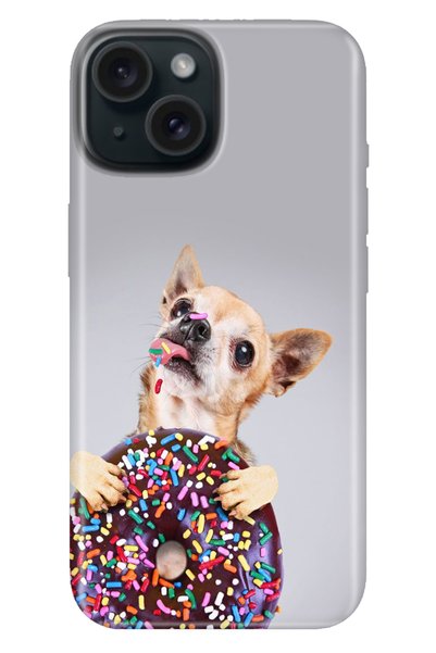 EGSTECH iPhone 13 - 14 Case Colorful Tpu Uv Printed Patterned Silicone Donut Dog