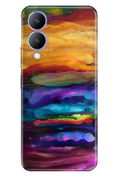 EGSTECH Vivo Y17S Case Patterned Cover Colorful Silicone Cvr Watercolor