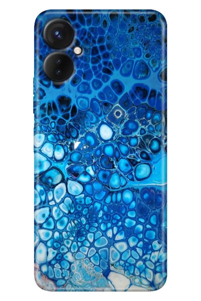 casetube Tecno Camon 19 Neo Case (Ch6I) Compatible Patterned Silicone Deep Blue