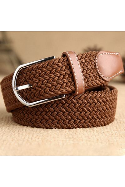 PUFO Sailor Elastic Belt For Men 120-130 X 3.5 Cm, Adjustable, Brown