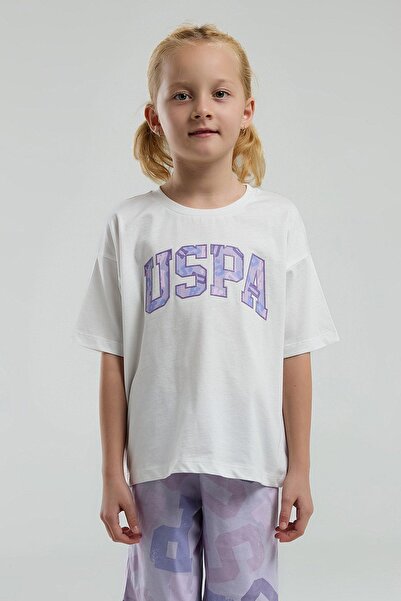 U.S. Polo Assn. 4-15 Years Old Licensed Us Polo Assn Girl's Set-White