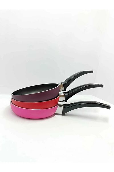 EceAksesuar Mini Teflon Sauce Pan 12 cm Non-Stick, Practical, Colorful 1 Piece