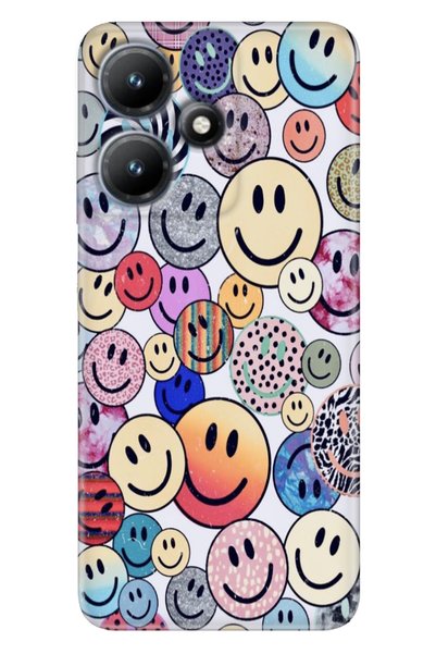 casetube جراب Infinix Hot 30i X669 مطبوع عليه غطاء سيليكون مرن Emojix