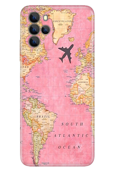 casetube Omix X700 Case Hd Silicone Colorful Themed Patterned Tpu Map