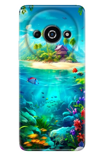 casetube جراب Xiaomi Poco C61 بتصميم جزيرة سيليكون مطبوعة