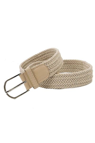 PUFO Curea elastică Sailor pentru bărbați 120-130 x 3,5 cm, reglabilă, bej deschis