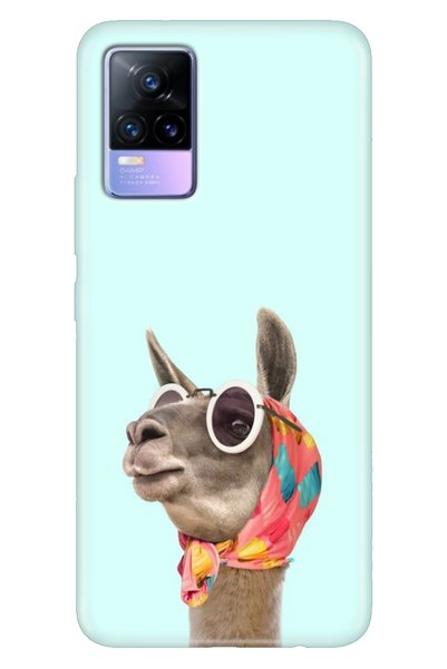 casetube جراب Vivo V21 مقاس 6.44 بوصة من السيليكون المرن المتوافق مع الجمل