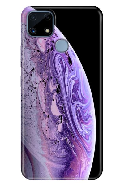 EGSTECH Realme C25 Case Patterned Silicone Colorful Phone Case World