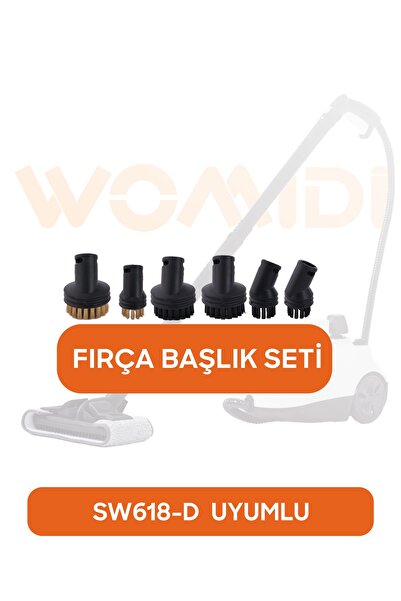 womidi SW618-D Buharlı Temizlik Makinesi Yedek Fırça Başlığı Seti