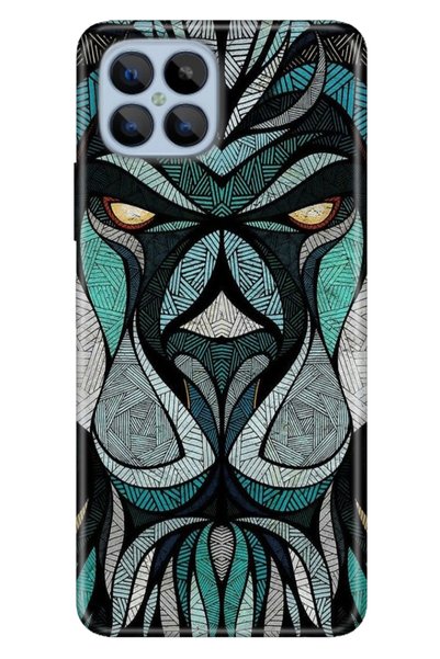 casetube حافظة Omix X600 مصنوعة من السيليكون المرن الملون بنمط TPU Lion Mandala