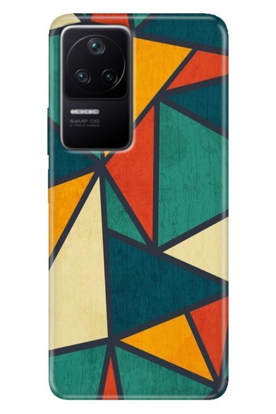 EGSTECH Xiaomi Poco F4 Case Patterned Cover Colorful Wall