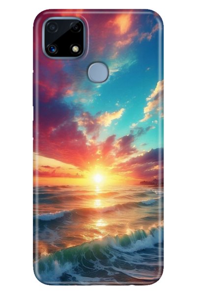 EGSTECH Realme C25 Case Patterned Silicone Colorful Phone Case Ocean