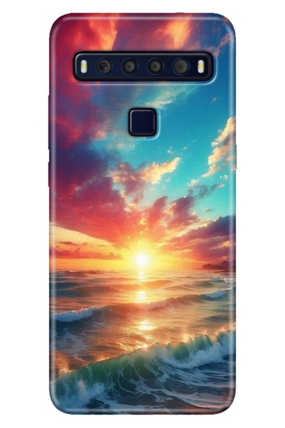 EGSTECH حافظة TCL 10L مطبوع مقاس 6.53 بوصة من السيليكون الملون والغطاء الخلفي...