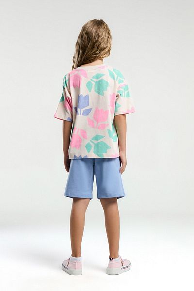 U.S. Polo Assn. 4-15 Years Old Licensed Us Polo Assn Girl's Set-Salmon