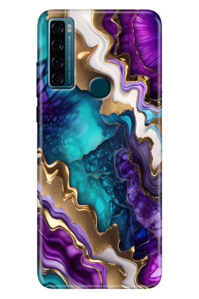 EGSTECH Tcl 20 Se Case Printed Silicone Colorful Illustrated Back Cover Sharp...