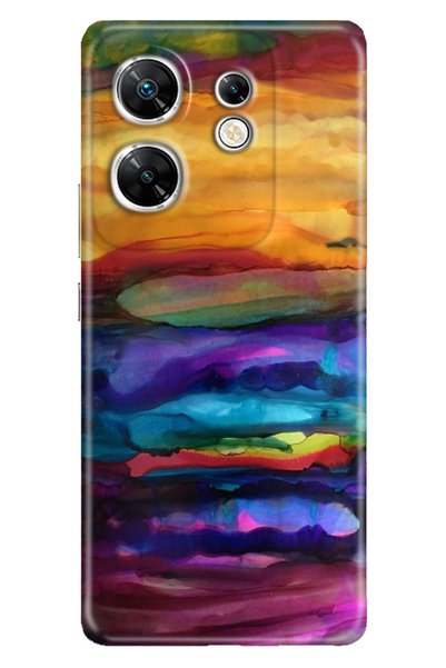 casetube Infinix Zero 30 4g Case Colorful Pattern Printing Silicone Watercolor