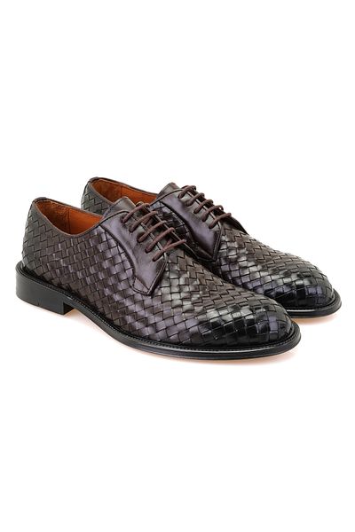 Desa Ανδρικά δερμάτινα κλασικά παπούτσια Ebony Brown