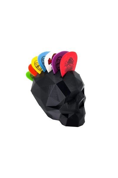Home 3D Printing - Guitar Pick Stand - Guitar Pick Holder - Stylish Design in the Shape of a Skull
