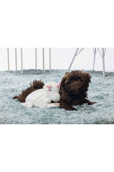 Beeztees Puppy Toy, Unicorn, Plush, White, 33X25X14Cm Svlrs