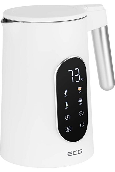 ECG Electric kettle RK 1799 Smart White, 1.7 liters, 2200 W, double walls, touch panel
