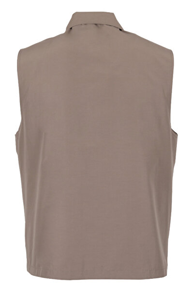 Modarar Men's Linen Vest Regular Cut Collar Rar01301