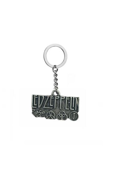 Herşey Nota Led Zeppelin Keychain or Bag Ornament Metal Rock Music Band Logo Unisex Accessory